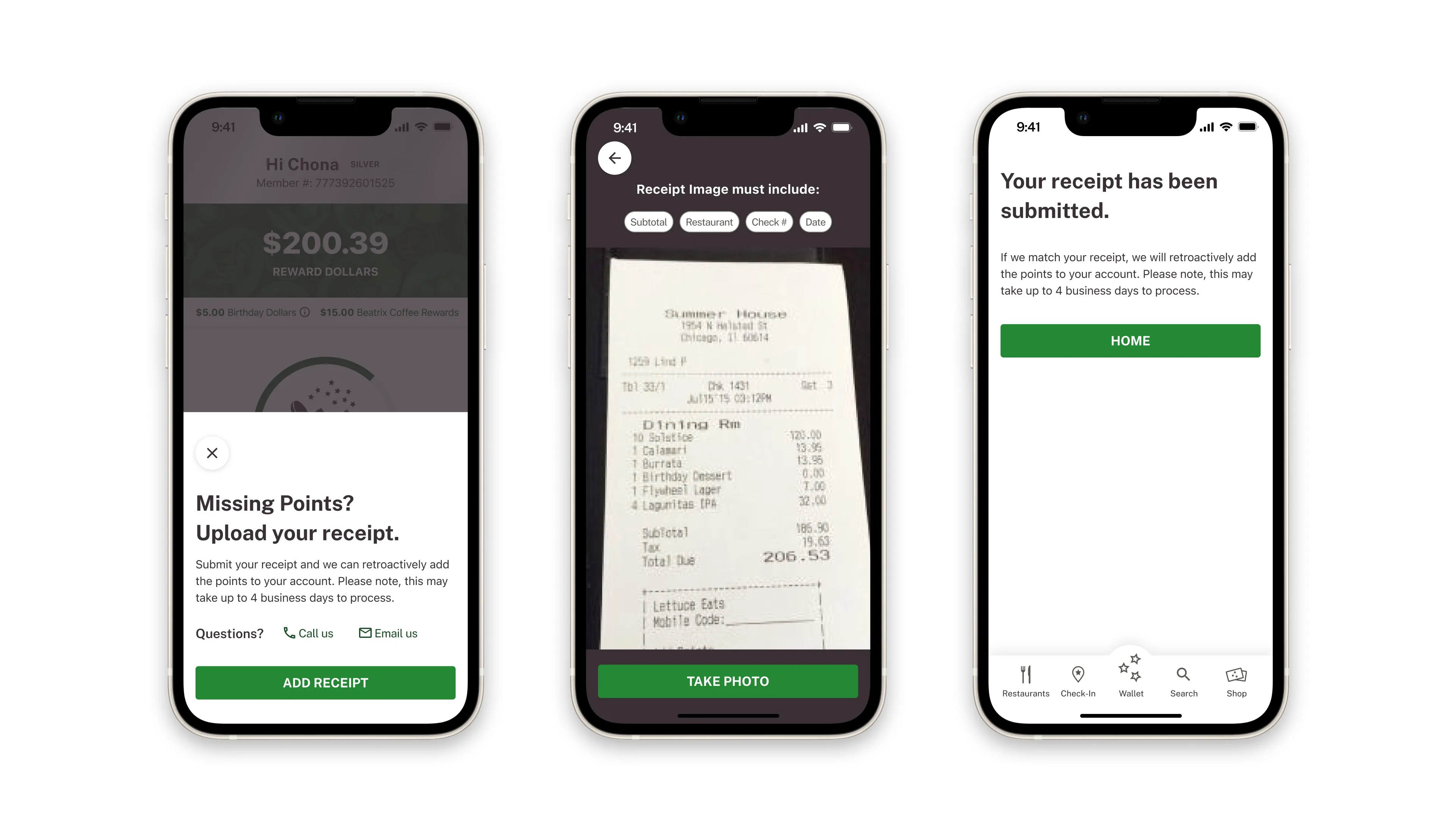 Missing Points Request - Old Flow
