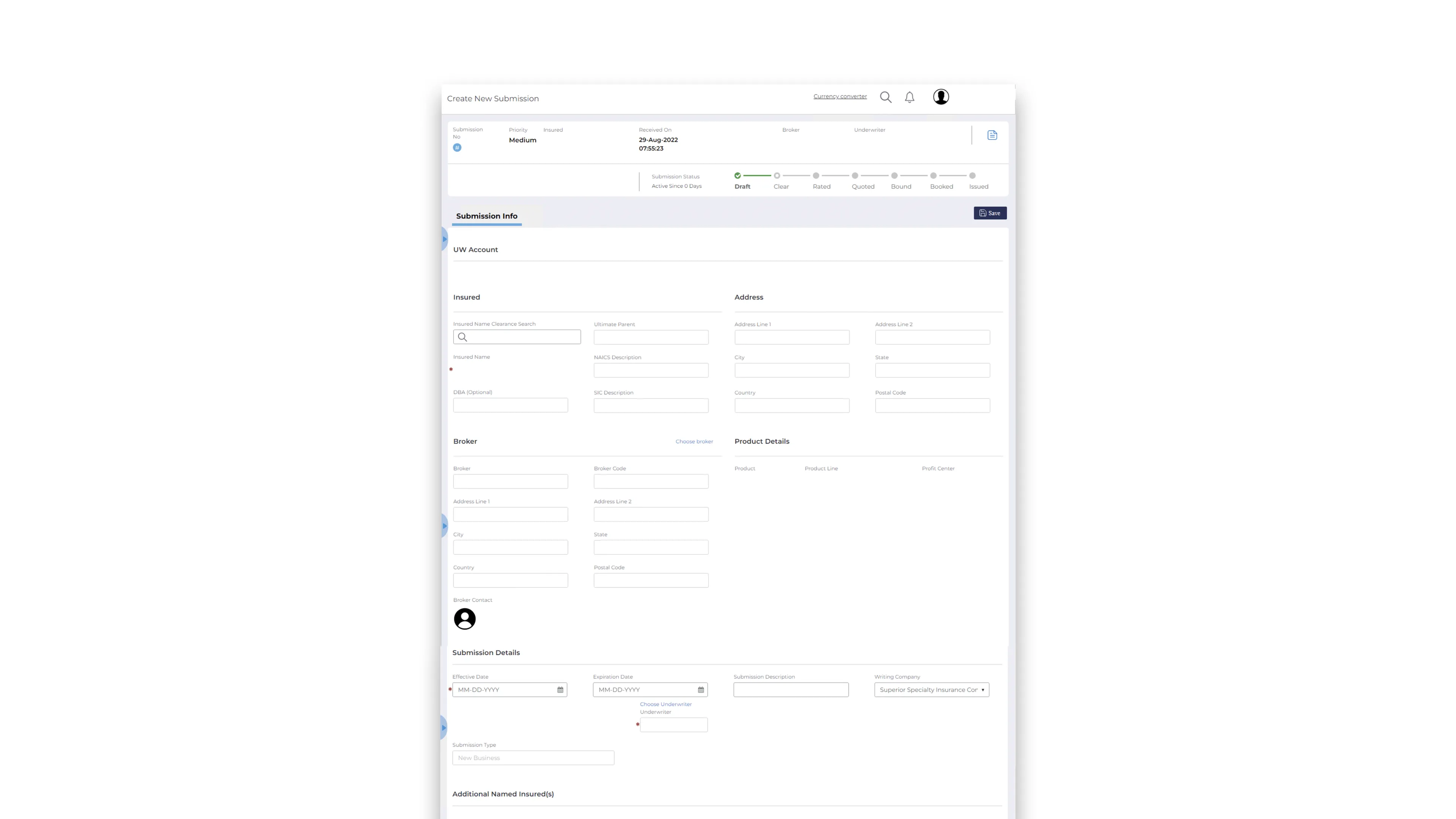 Old Insurance Workbench