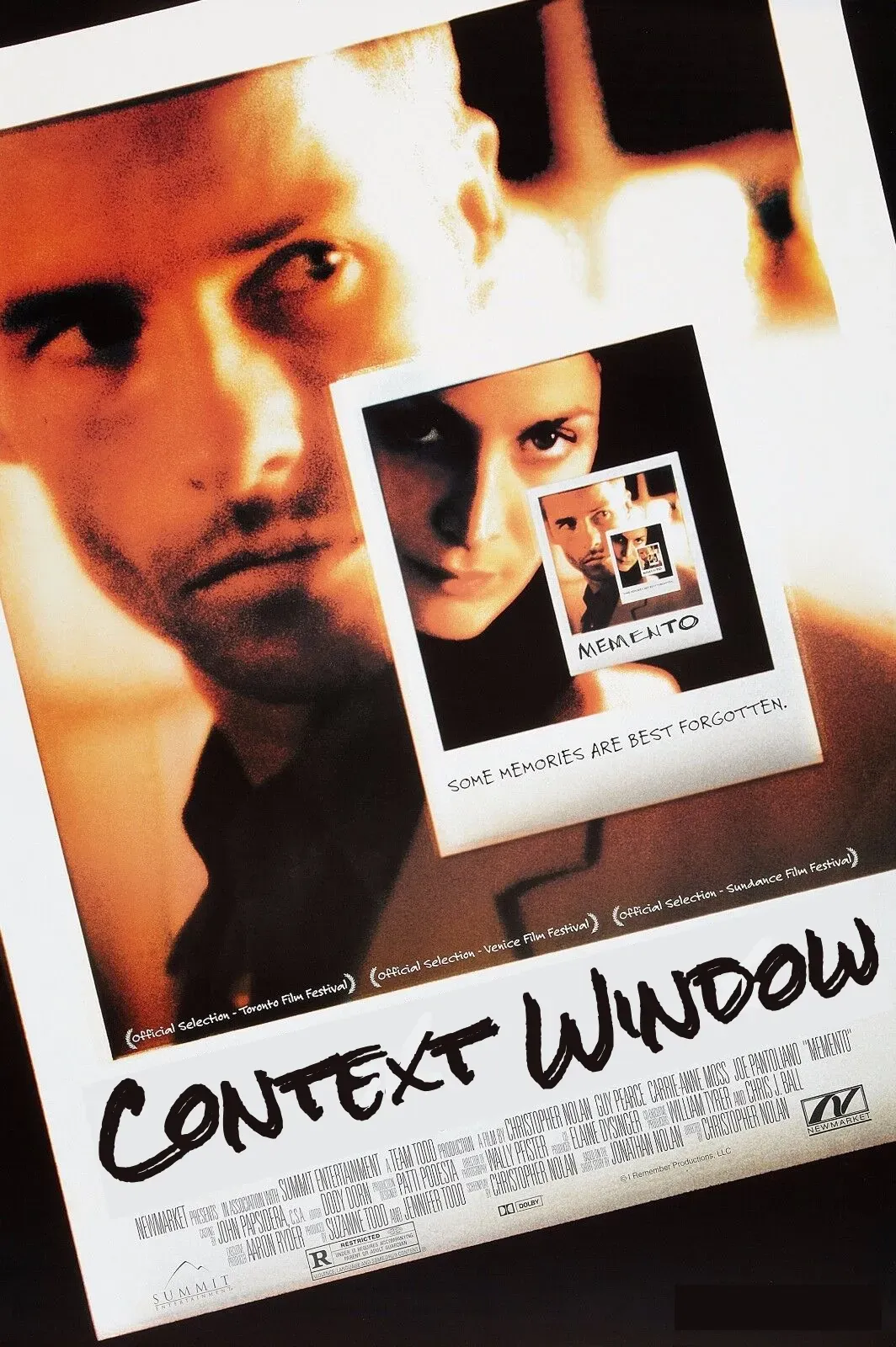 Memento movie poster with the title Context Window